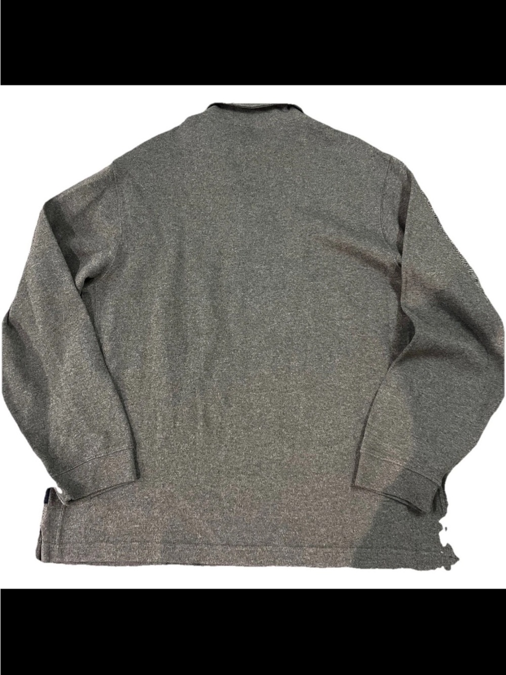 Izod Men’s Quarter Zip Gray Pullover XL 100% Cotton Coastal Vibes Golf Preppy - Picture 8 of 8